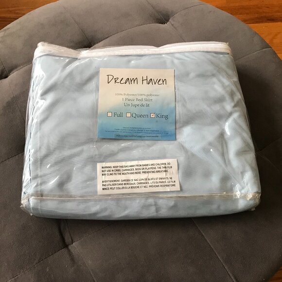 Set of 2 Dream Haven Bed Skirts 1 King 1 Full - Picture 2 of 7